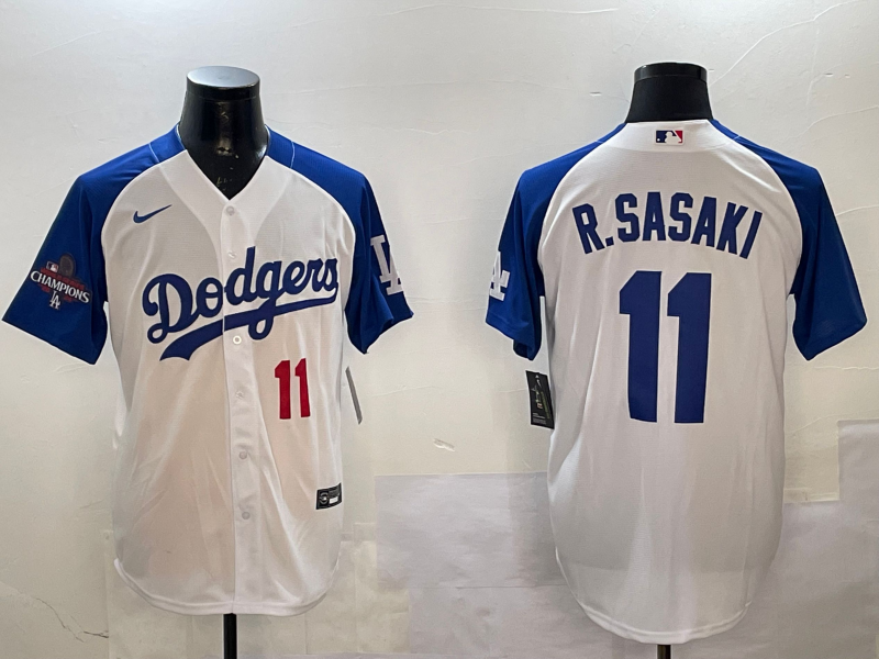 Men's Los Angeles Dodgers Roki Sasaki #11 White Jersey
